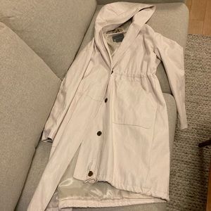Anthropologie Cream Trench Coat - Size XS. Worn once!